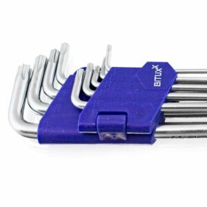 BITUXX Torx raktų rinkinys T10–T50, 9 vnt., dėkle – BITUXX®