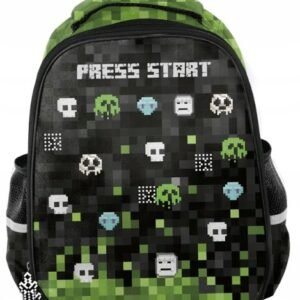 Paso Premium Minecraft dviejų skyrių mokyklinė kuprinė