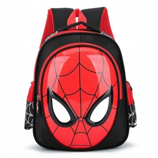 K&M D100 Spider-Man vaikiška kuprinė, 31 cm, raudona ir juoda