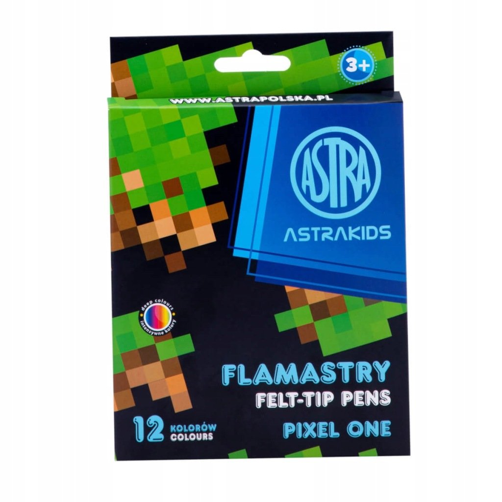 Astra Minecraft Pixel One flomasteriai, 12 spalvų – vaizdas 2
