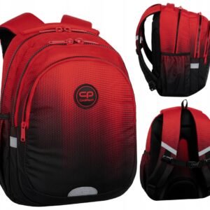CoolPack Jerry Gradient Cranberry mokyklinė kuprinė, 21 l, raudona ir juoda