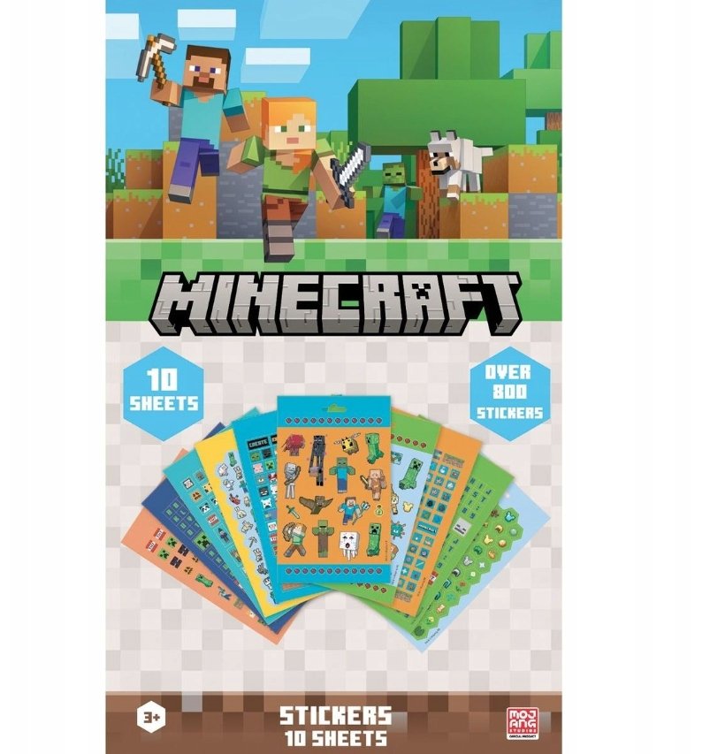 Grupoerik Minecraft lipdukų rinkinys, 800 vnt.