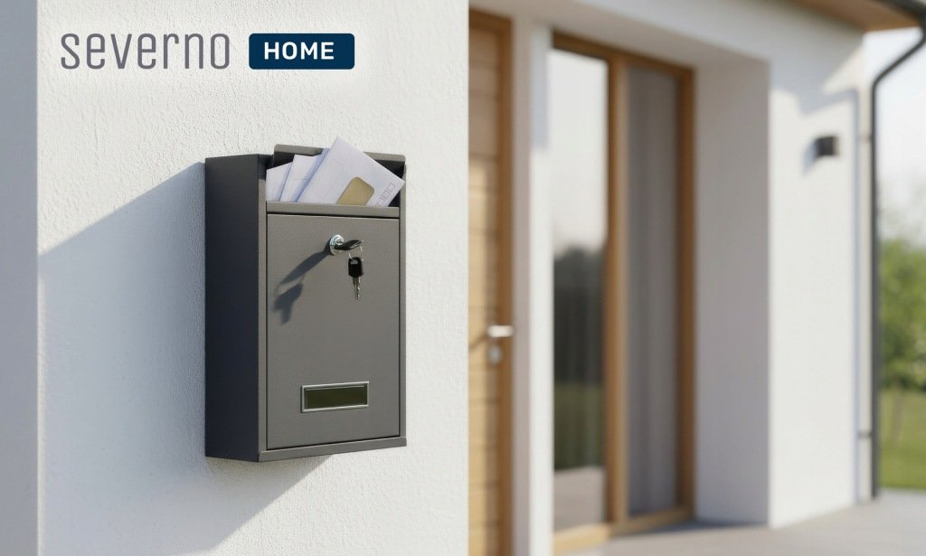 SEVERNO Dublin antracito spalvos pašto dėžutė, 32 × 21,5 × 9 cm – SEVERNO Home&Office – vaizdas 2