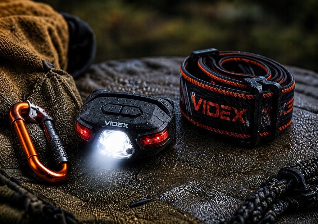 Videx H015 įkraunamas LED galvos žibintas, 330 lm, USB-C, IP67 – vaizdas 4
