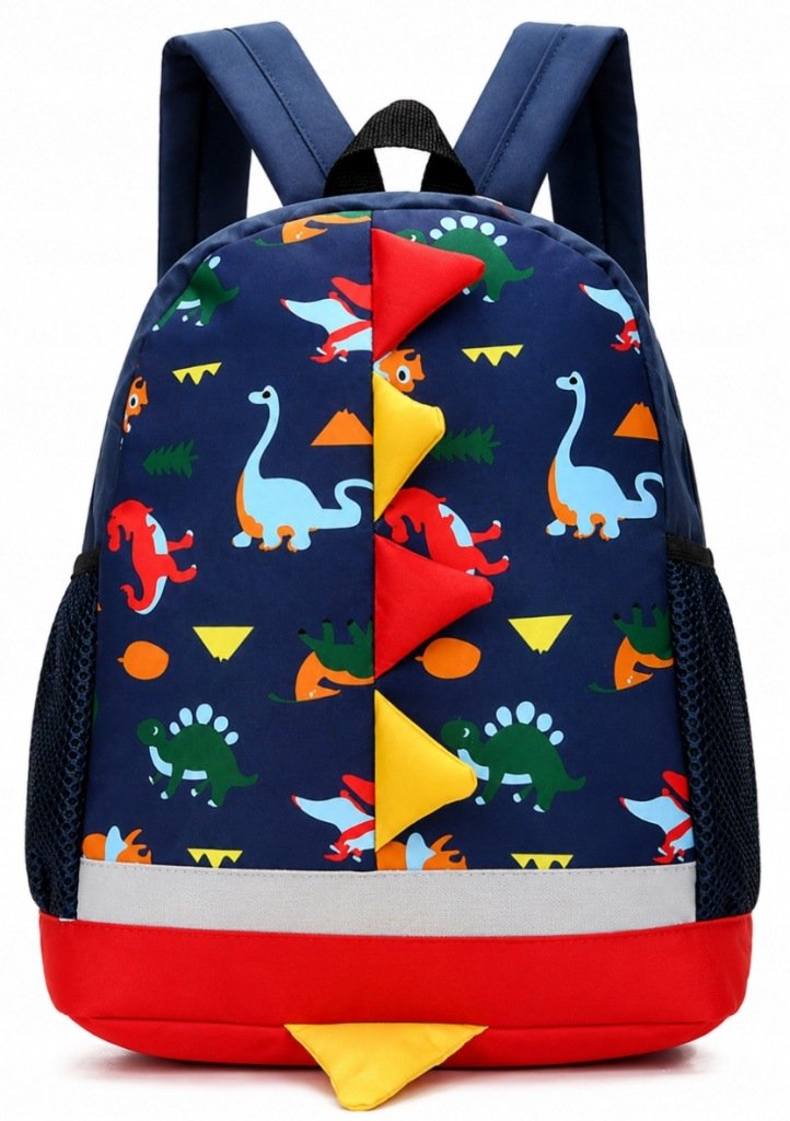 Hopki vaikiška kuprinė su dinozaurais, 29 cm, 7 l, su saugos pavadėliu – vaizdas 2