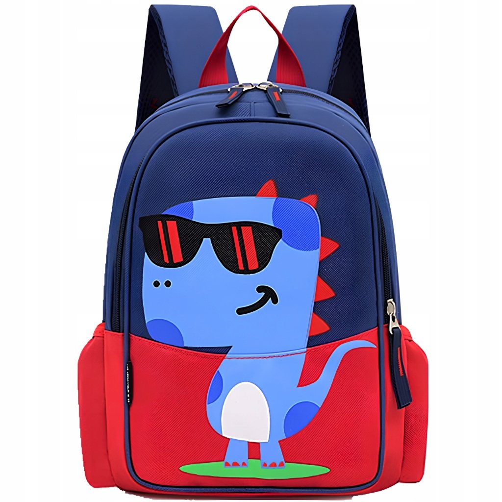 Hopki vaikiška kuprinė su dinozauru, 34 cm, 9 l, mėlyna – vaizdas 2