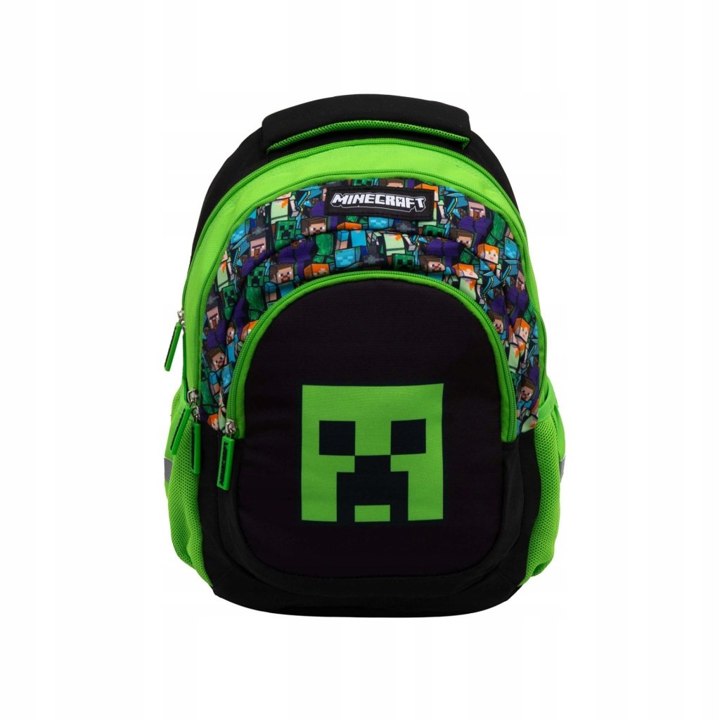 AstraBag Minecraft AB330 trijų skyrių mokyklinė kuprinė, 20 l – vaizdas 2