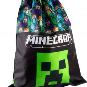 Astra Minecraft Creeper sportinis maišelis-kuprinė, 44 × 33 cm