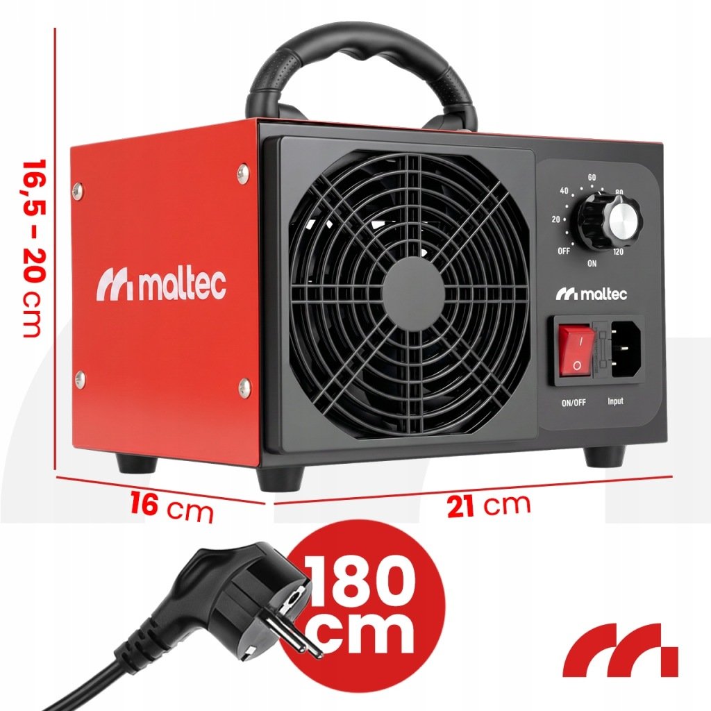 MalTec MasterOzone140W ozono generatorius, 60 000 mg/h, 140 W – vaizdas 4