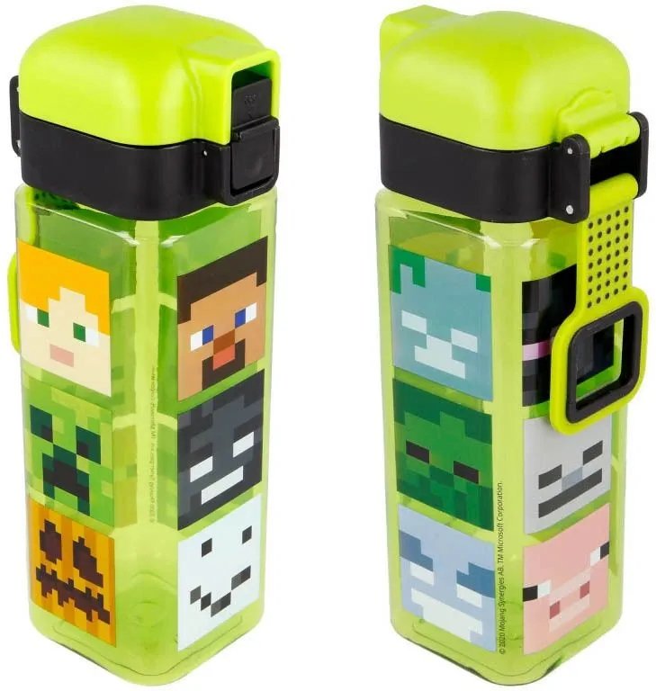 Stor Minecraft kvadratinė vaikiška gertuvė, 550 ml – vaizdas 3