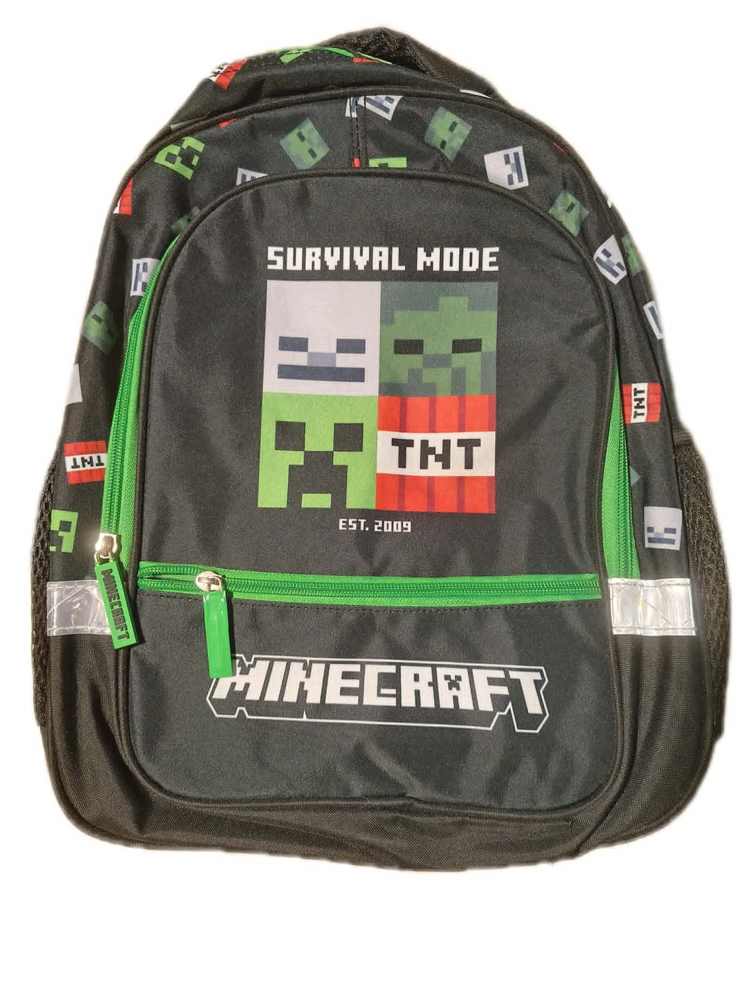 St. Majewski Minecraft vieno skyriaus mokyklinė kuprinė, įvairiaspalvė