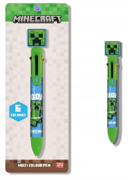 Astra Minecraft Creeper 6 spalvų tušinukas