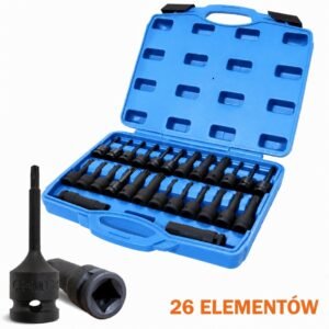 BITUXX 1/2″ galvučių, TORX ir XZN antgalių rinkinys, 26 dalių – BITUXX®