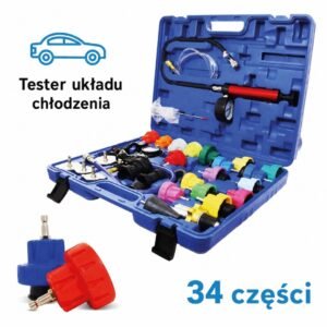 BITUXX 34 dalių aušinimo sistemos slėgio testerio ir užpildymo rinkinys – BITUXX®