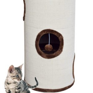 70 cm sizalio draskyklė-bokštas katei su guoliu – BITUXX®