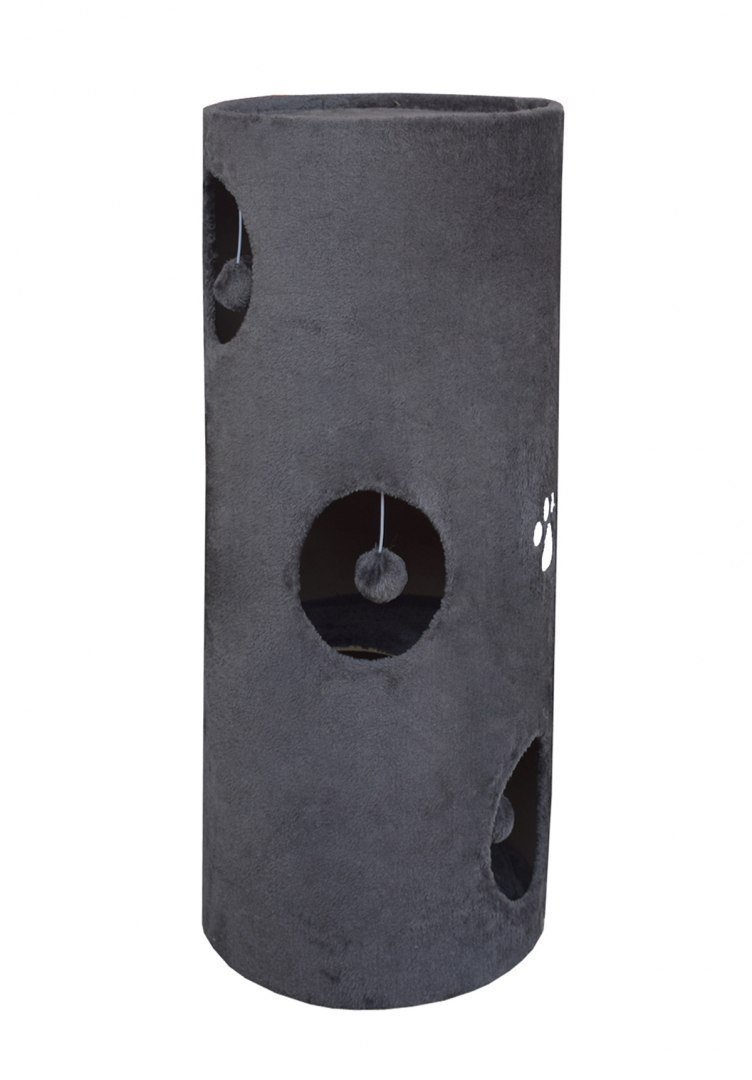 Pilka 100 cm kačių draskyklė su sizalio stulpu – BITUXX® – papildoma nuotrauka 2