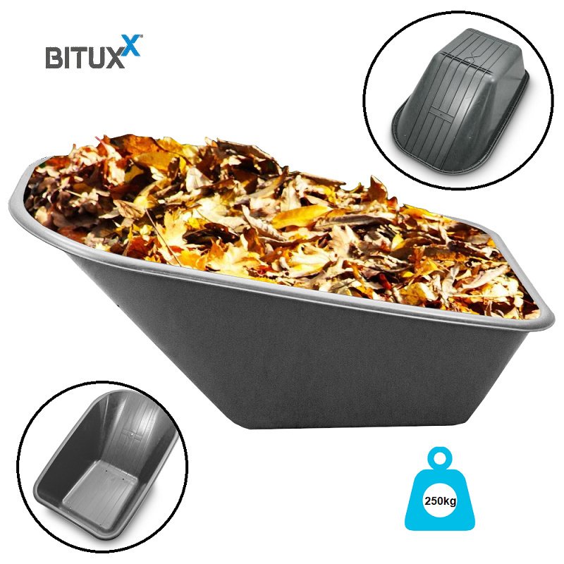 Didelis PVC karučio lovys / sodo vežimėlio talpa 100 l – BITUXX®