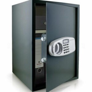 Didelis grafito spalvos elektroninis seifas / šarvuota spinta vertybėms – BITUXX®