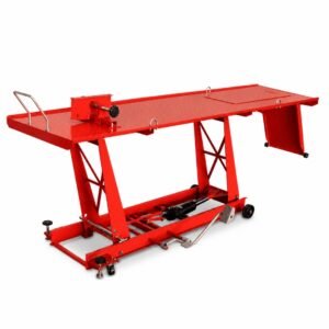 BITUXX raudonas hidraulinis motociklo keltuvas-rampa iki 460 kg – BITUXX®
