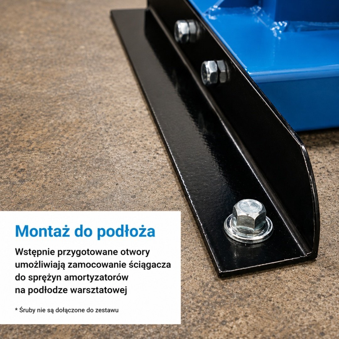 Hidraulinis spyruoklių suspaudėjas 2,5 t su pedalu, 70–200 mm – BITUXX – papildoma nuotrauka 1