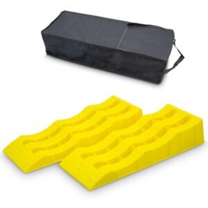 Automobilinių užvažiavimo rampų rinkinys, 2 vnt., HDPE – BITUXX®