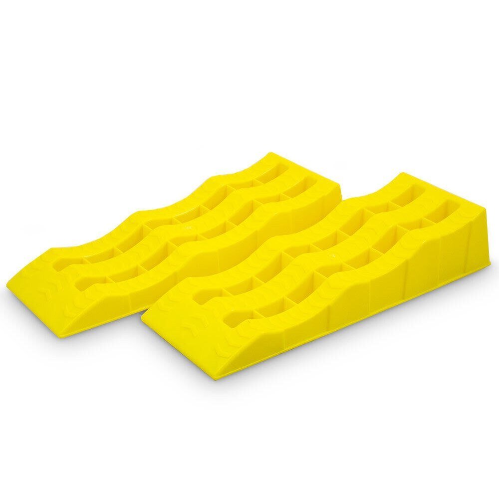 Automobilinių užvažiavimo rampų rinkinys, 2 vnt., HDPE – BITUXX® – papildoma nuotrauka 4