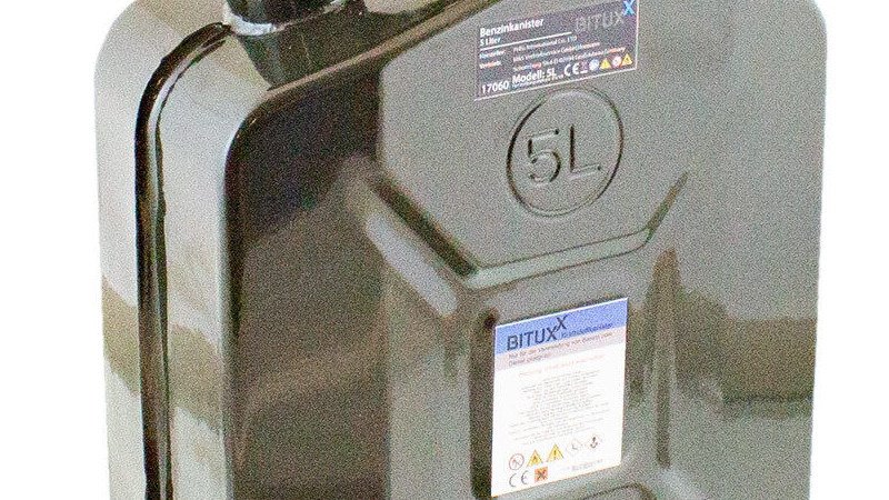 Kuro kanistrų rinkinys 3 × 5 l su fiksuojamais dangteliais – papildoma nuotrauka 1