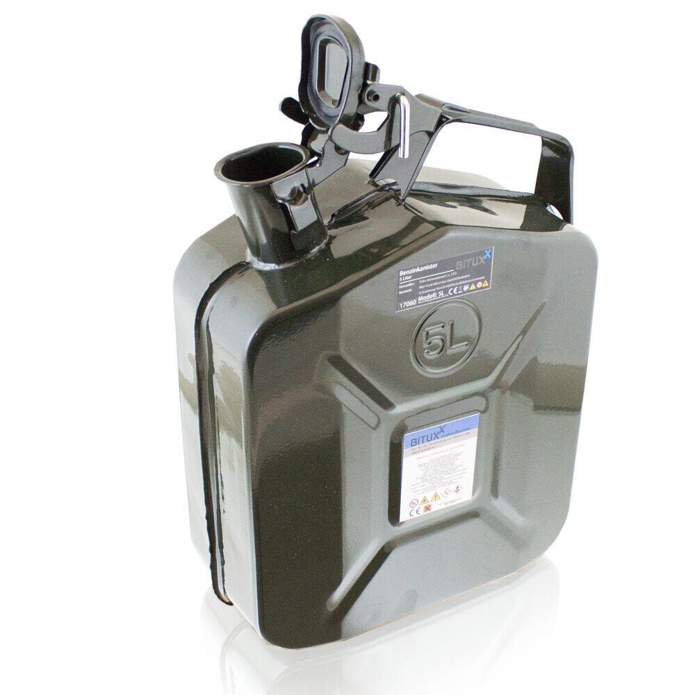 Kuro kanistrų rinkinys 3 × 5 l su fiksuojamais dangteliais – papildoma nuotrauka 2