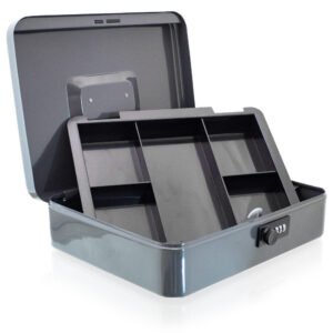Metalinė pinigų transportavimo dėžutė 30 cm su kodine spyna – BITUXX®
