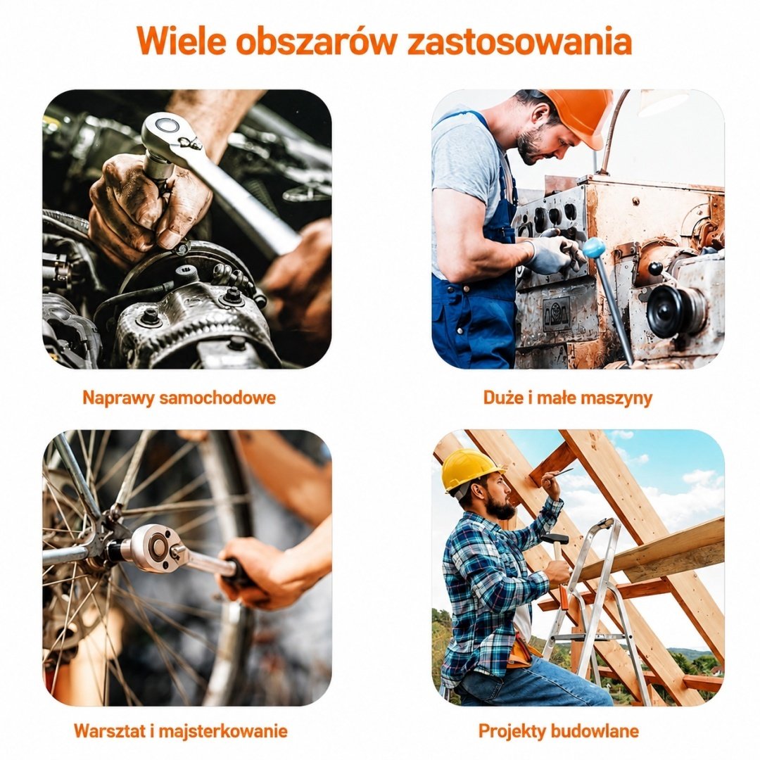 Galvučių raktų ilgintuvų rinkinys 1/4″, 3/8″ ir 1/2″, 9 vnt. – BITUXX – papildoma nuotrauka 4
