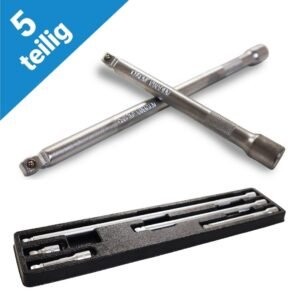 3/8″ galvučių raktų ilgintuvų rinkinys, 5 dalių – BITUXX