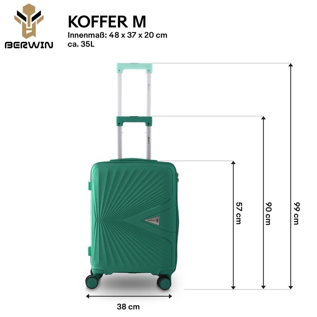 Kieto korpuso kelioninių lagaminų XL/L/M rinkinys su kosmetine, TSA, 4 ratukai – BITUXX – papildoma nuotrauka 4