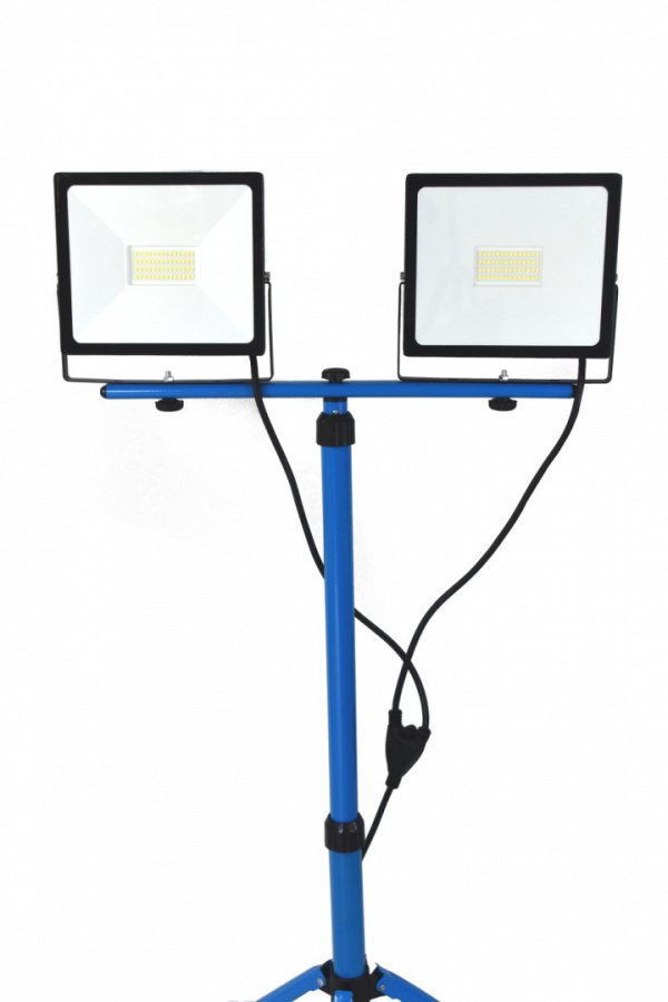 LED prožektorius ant stovo, 2 × 50 W, balta šviesa – BITUXX® – papildoma nuotrauka 2