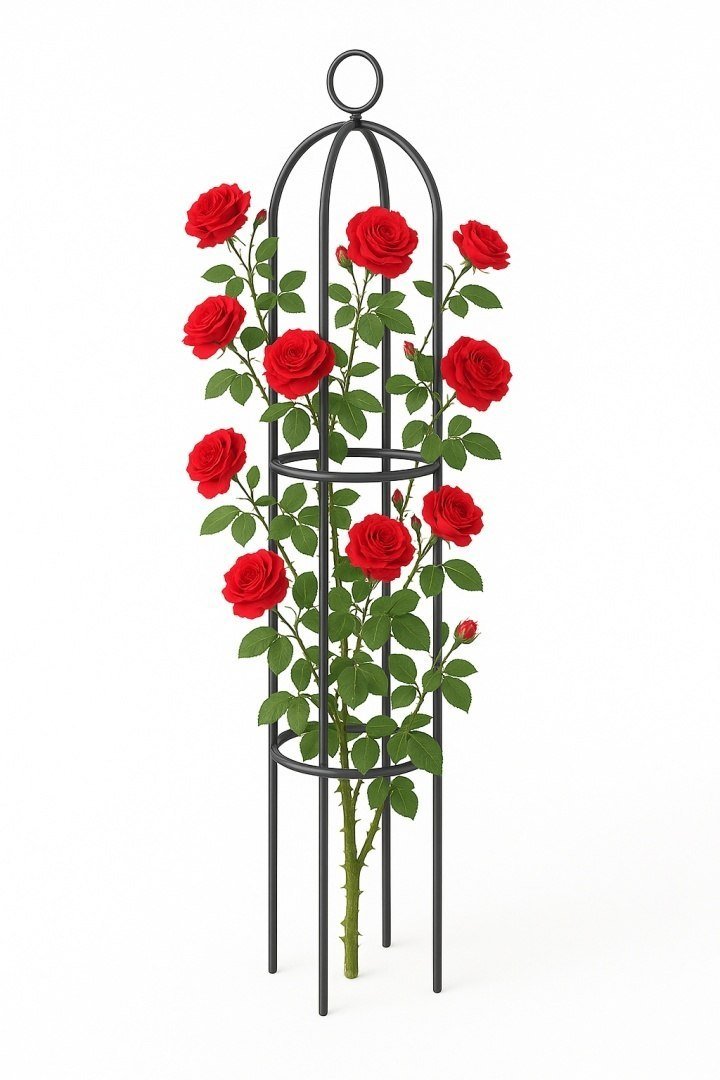 Metalinė sodo pergolė ir atrama rožėms, 150 cm – BITUXX