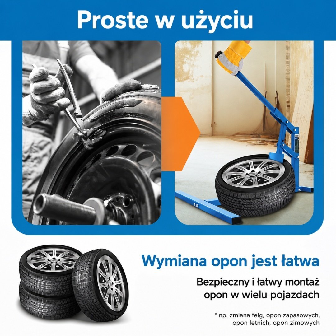 Padangų kėlimo, montavimo ir nuėmimo įrankis – BITUXX – papildoma nuotrauka 1