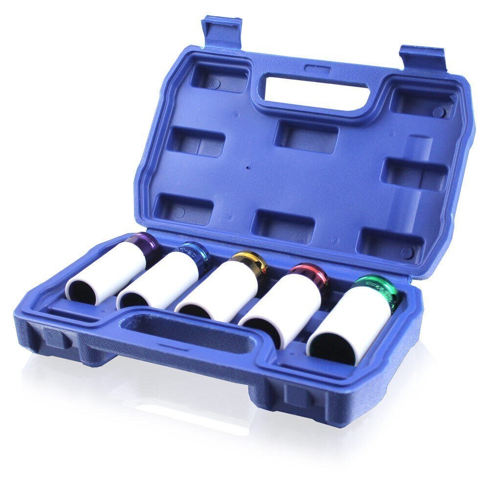 BITUXX smūginių ratų galvučių rinkinys, 15/17/19/21/22 mm, 1/2″ – BITUXX® – papildoma nuotrauka 2