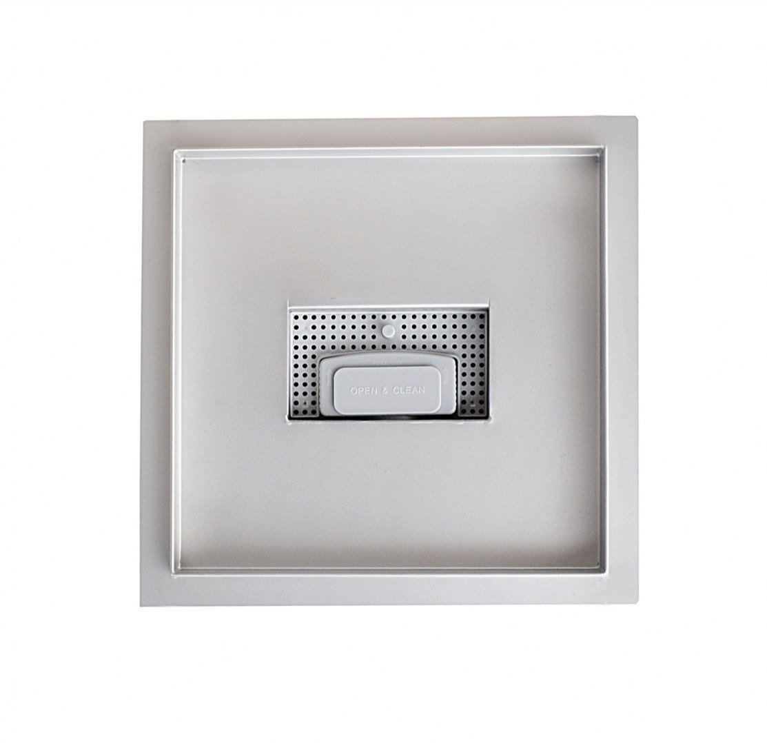 Befliesbar kvadratinis dušo latakas plytelei, 25 × 25 cm, nerūdijantis plienas – BITUXX® – papildoma nuotrauka 3