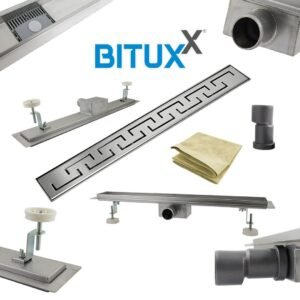 Bogen linijinis dušo latakas, 140 cm, nerūdijantis plienas – BITUXX®