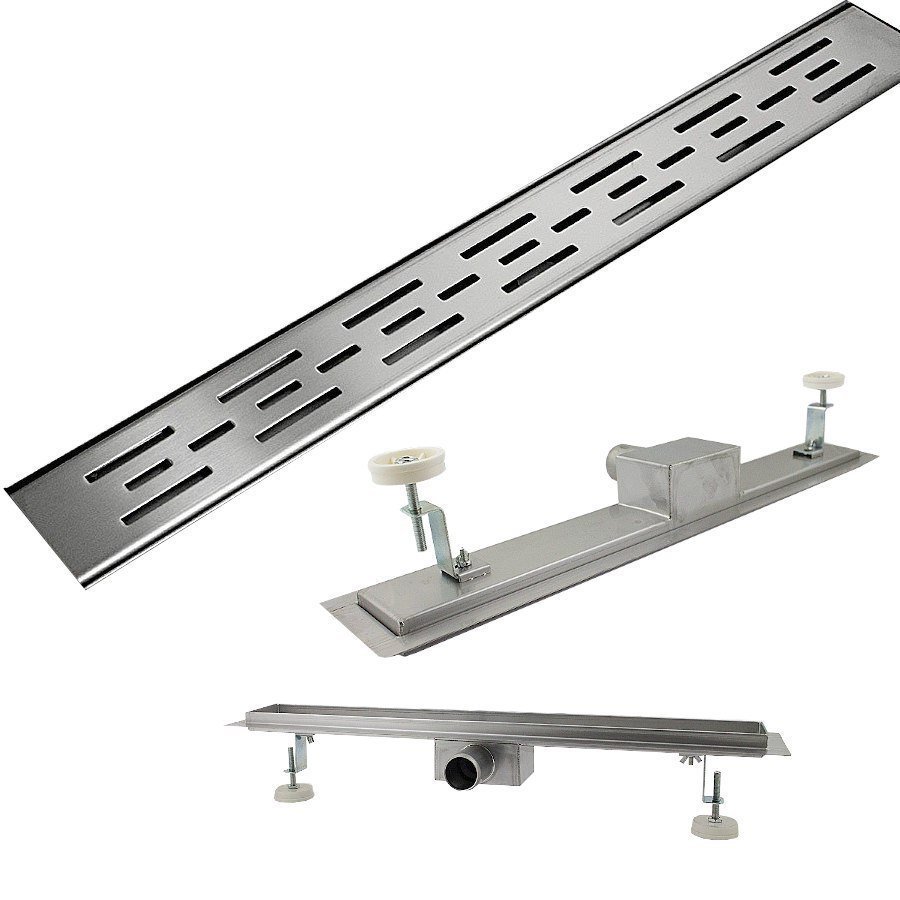 Matrix linijinis dušo latakas, 130 cm, nerūdijantis plienas – BITUXX® – papildoma nuotrauka 1