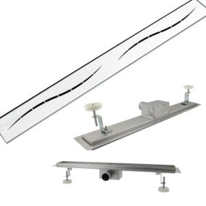Streifen linijinis dušo latakas, 150 cm, 35 l/min – BITUXX®