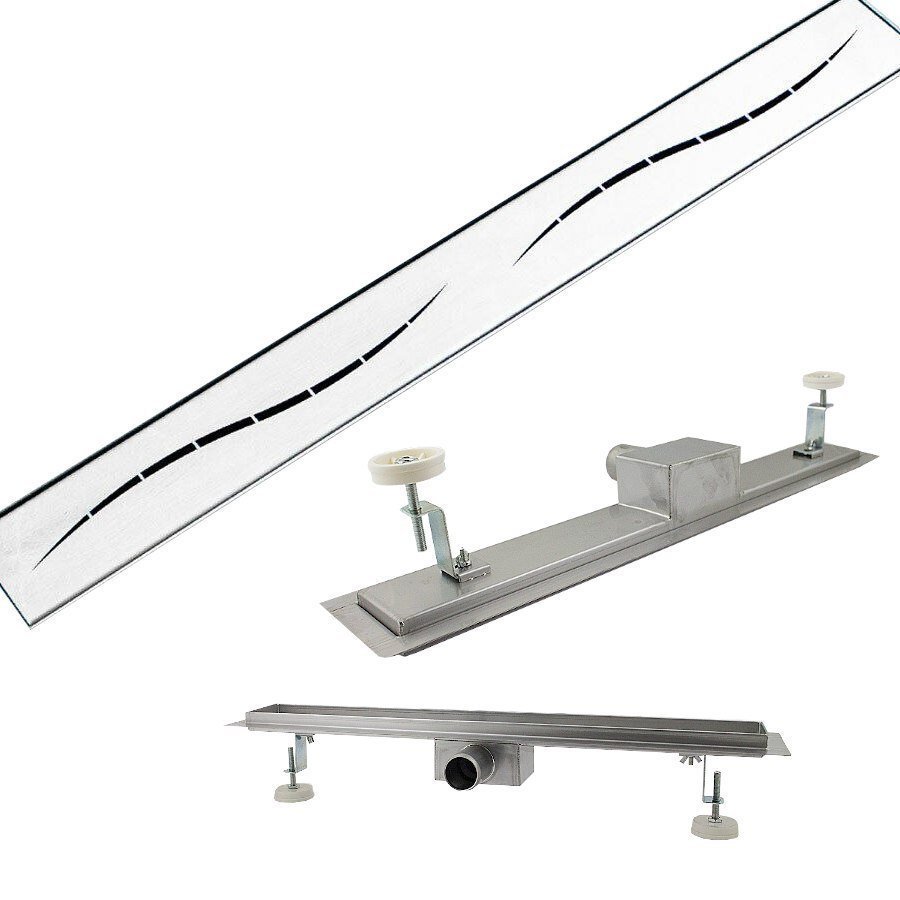 Streifen linijinis dušo latakas, 150 cm, 35 l/min – BITUXX®