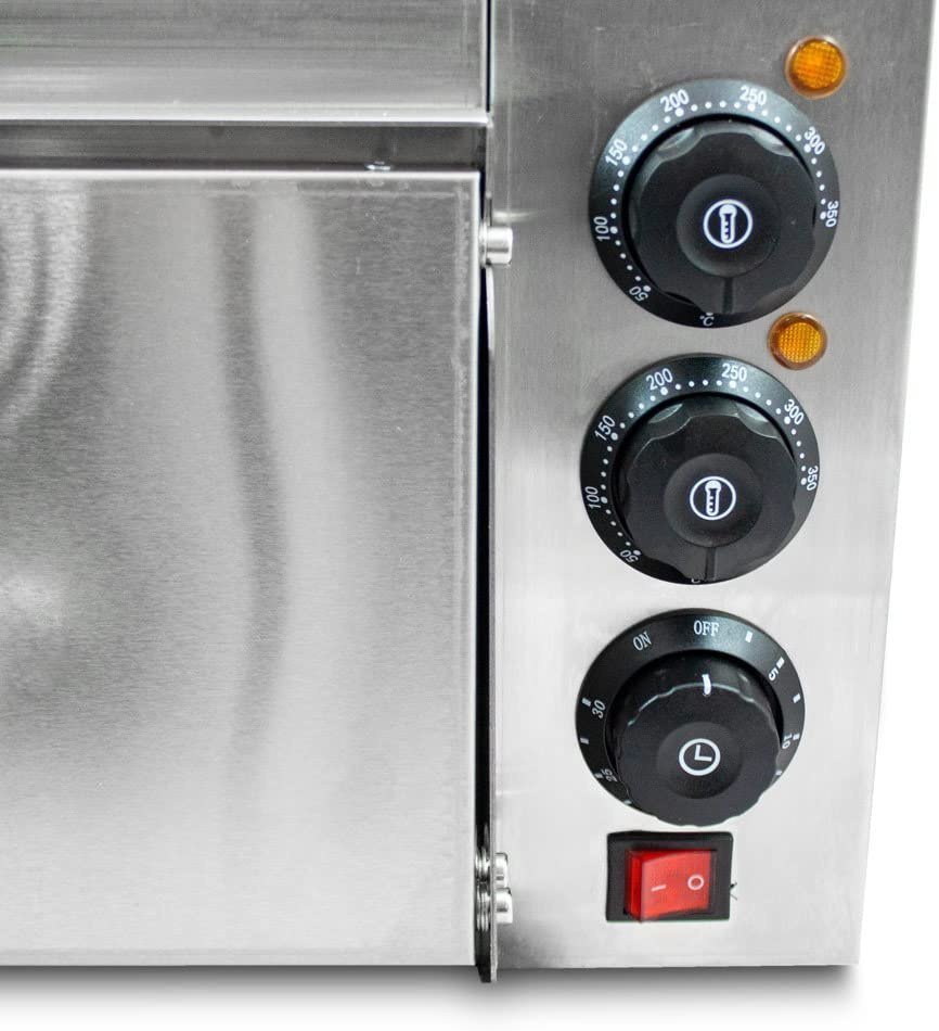Elektrinė 2000 W picos krosnelė su akmens plokšte, iki 350 °C – BITUXX® – papildoma nuotrauka 4