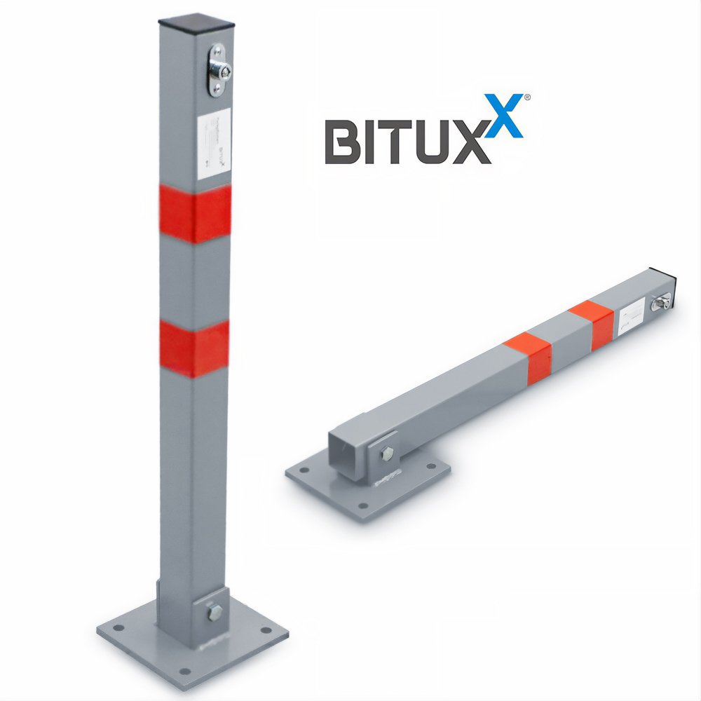 Sulankstomas parkavimo blokatorius, 65 cm, pilkas – BITUXX®