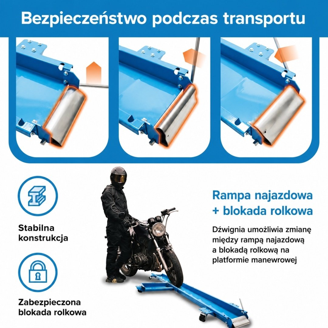 Motociklo manevravimo platforma 567 kg – papildoma nuotrauka 2