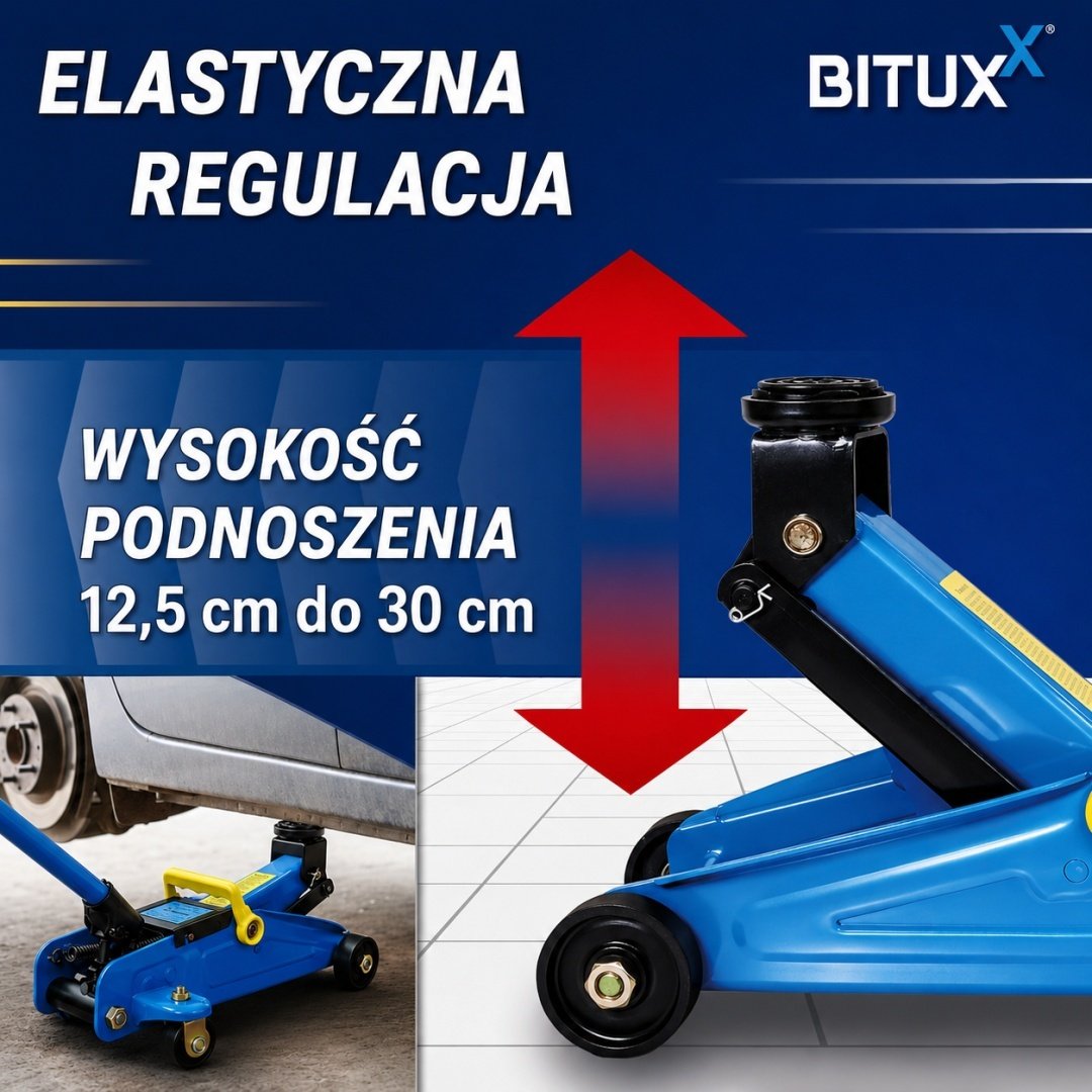 Hidraulinis 2 t automobilio keltuvas su dinamometriniu raktu ratams – BITUXX® – papildoma nuotrauka 3