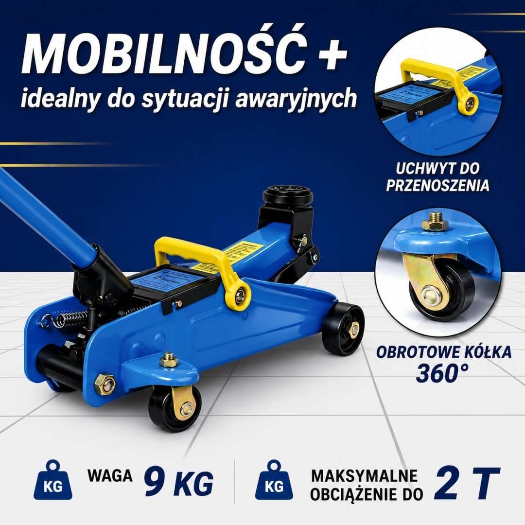 Hidraulinis 2 t automobilio keltuvas su dinamometriniu raktu ratams – BITUXX® – papildoma nuotrauka 4