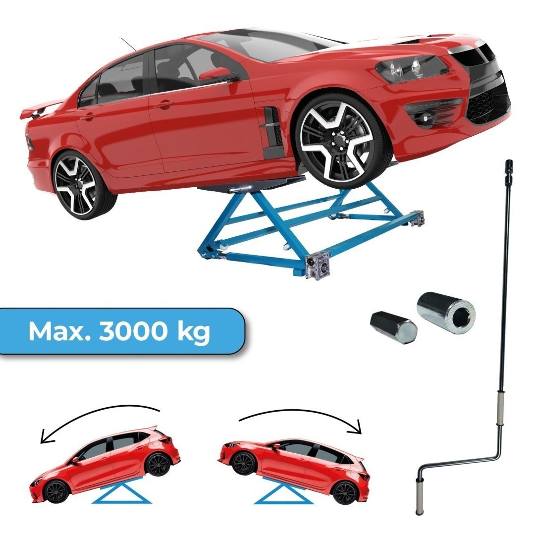 Mobilus pakreipiamas automobilio keltuvas, 3 t – BITUXX – papildoma nuotrauka 1