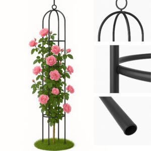 Metalinė sodo pergolė rožėms 195 cm