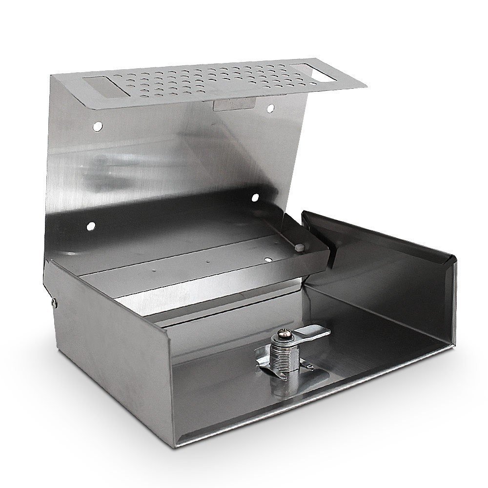 BITUXX sieninė nerūdijančio plieno peleninė rakinama 20 cm inox – BITUXX® – papildoma nuotrauka 1