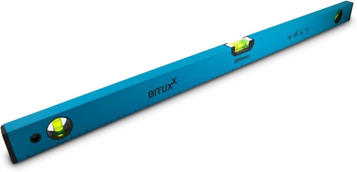 Sustiprintas magnetinis aliumininis statybinis gulsčiukas, 80 cm – BITUXX